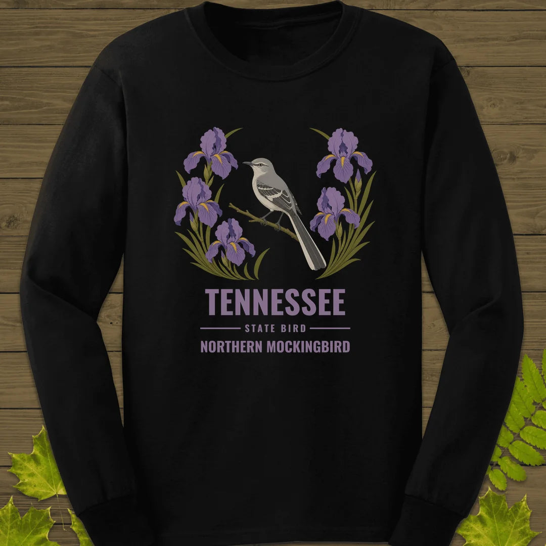 Tennessee State Bird Long Sleeve in Black