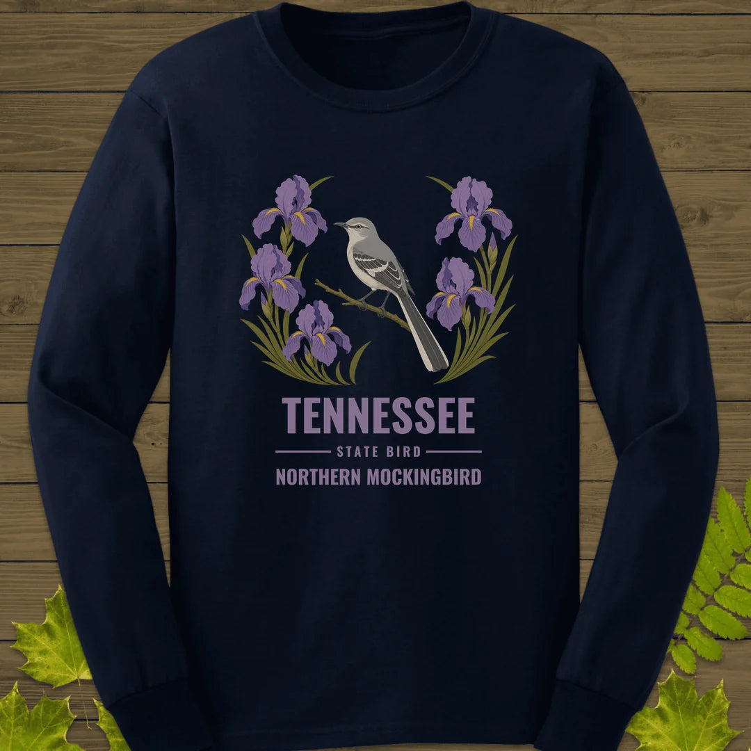 Tennessee State Bird Long Sleeve in Navy
