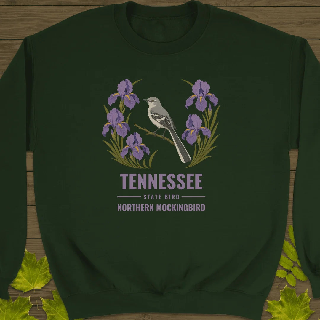 Tennessee State Bird Sweatshirt in Forest Green