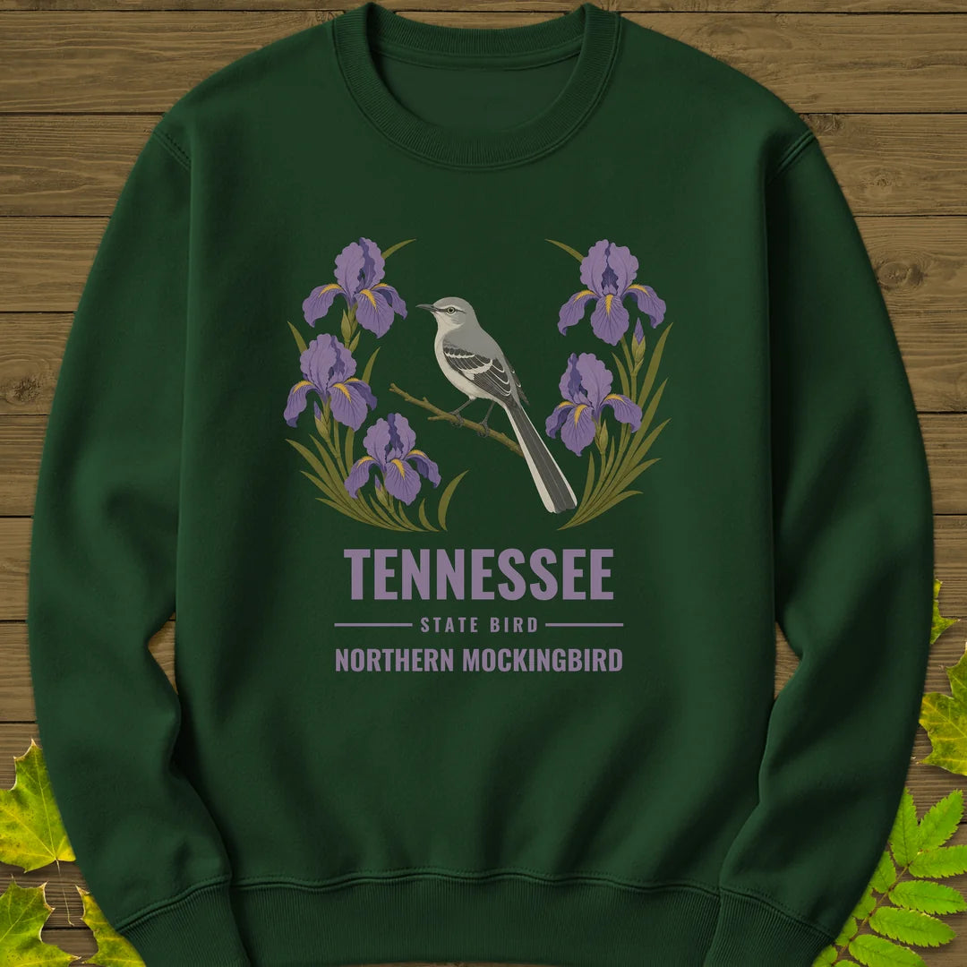 Tennessee State Bird Sweatshirt in Forest Green