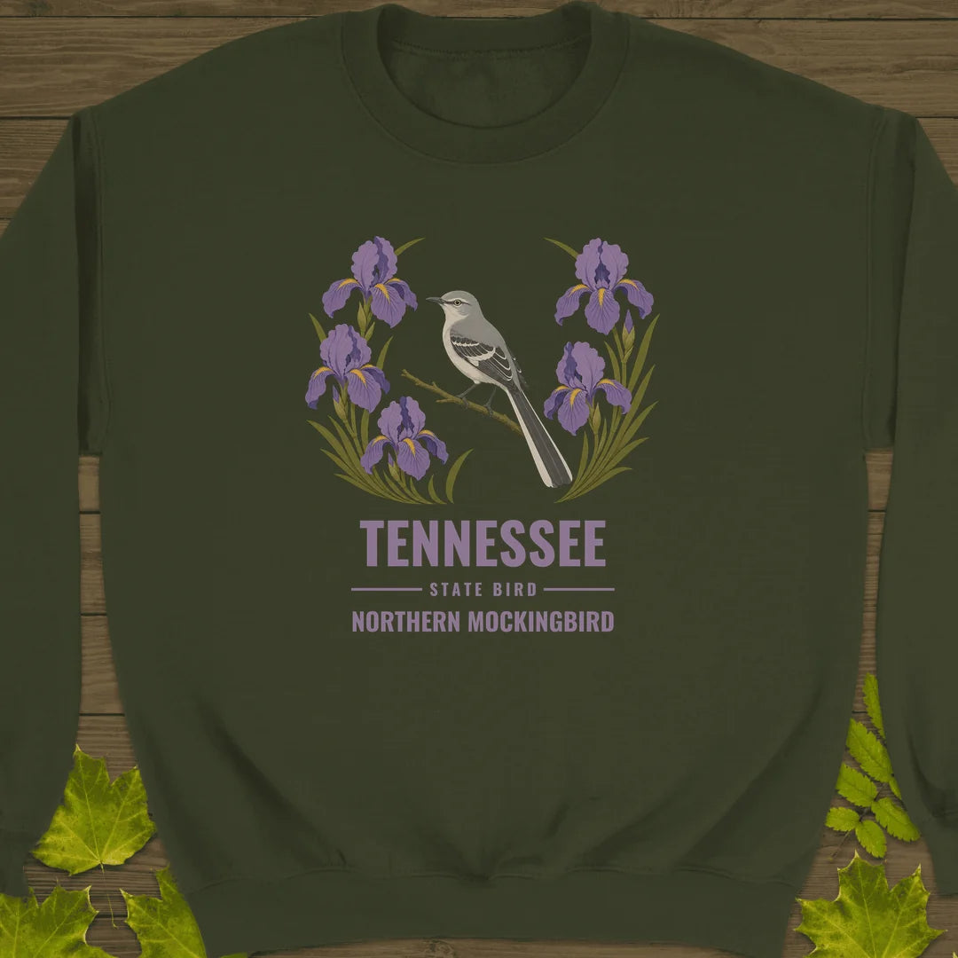 Tennessee State Bird Sweatshirt in Military Green