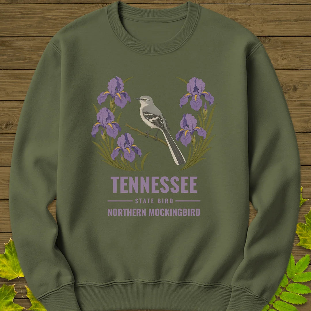 Tennessee State Bird Sweatshirt in Military Green