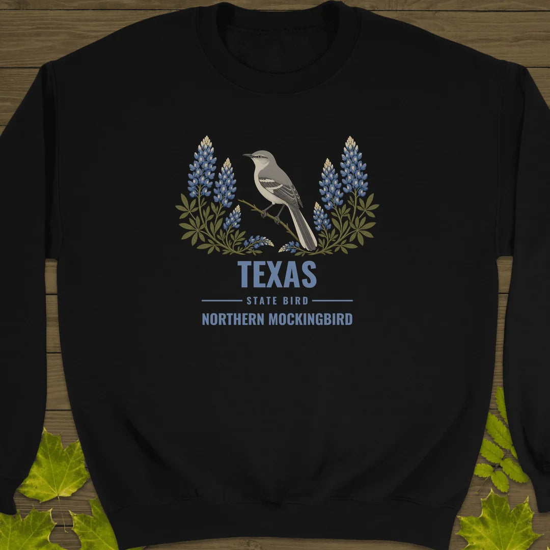 Texas State Bird Sweatshirt in Black