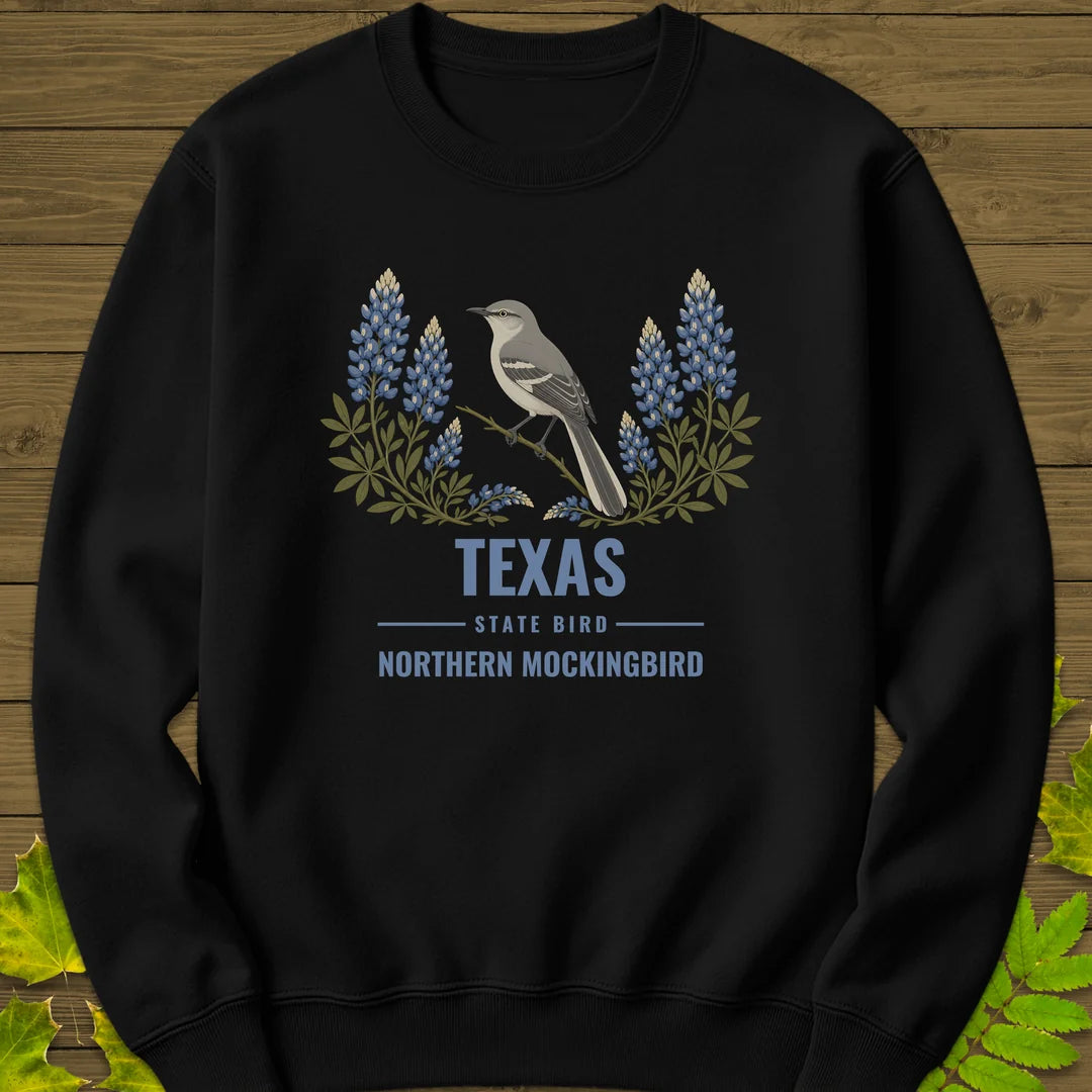 Texas State Bird Sweatshirt in Black