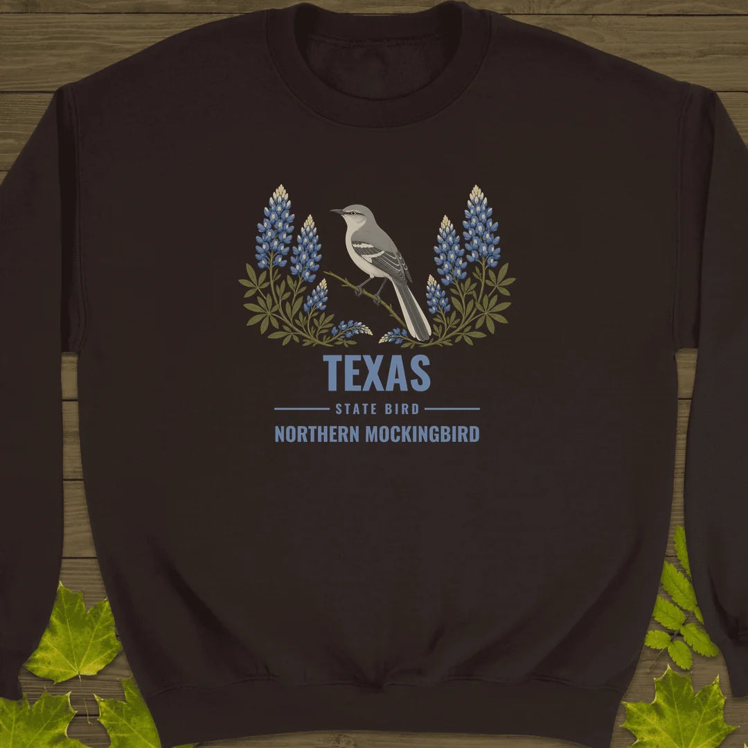 Texas State Bird Sweatshirt in Dark Chocolate