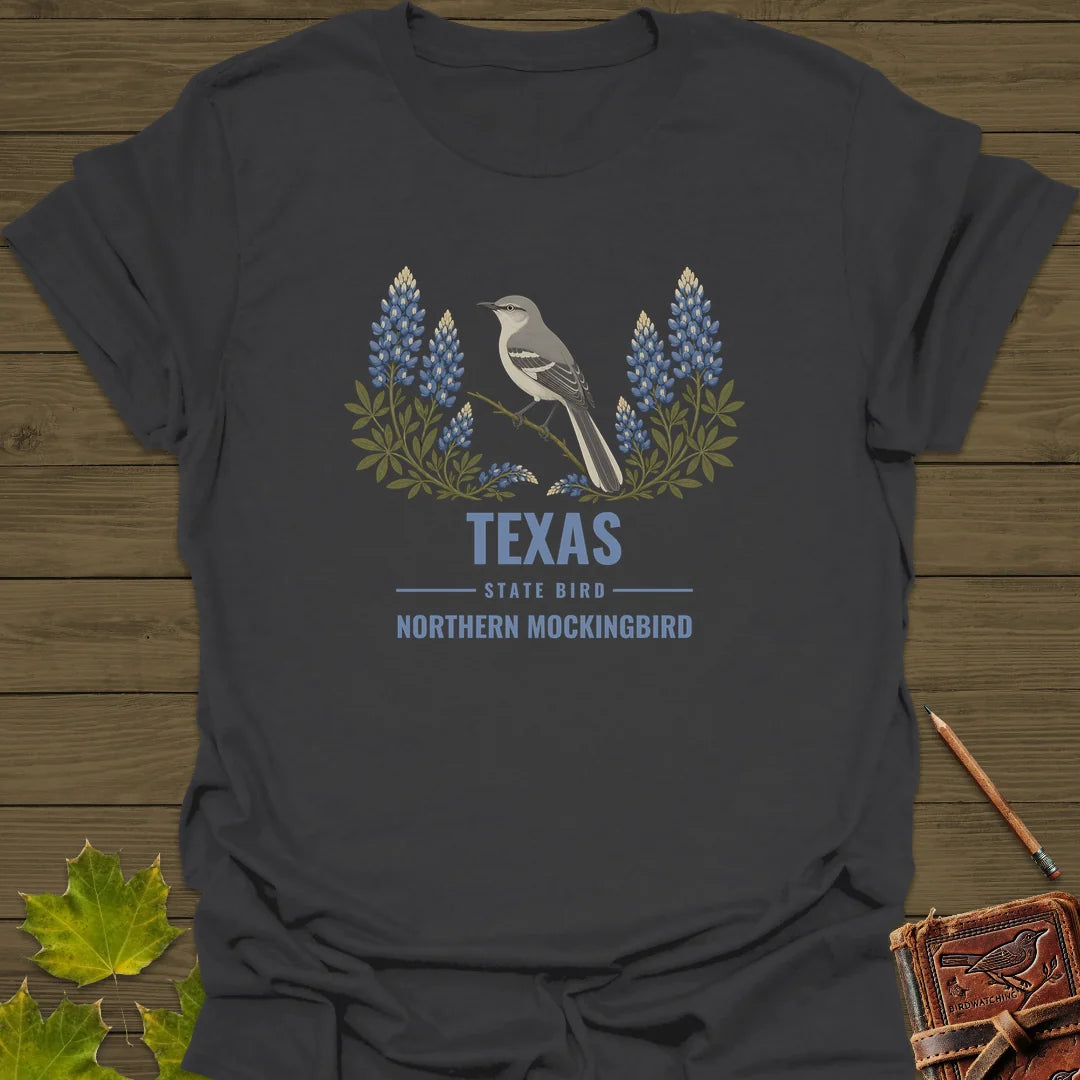 Texas State Bird T-Shirt in Charcoal