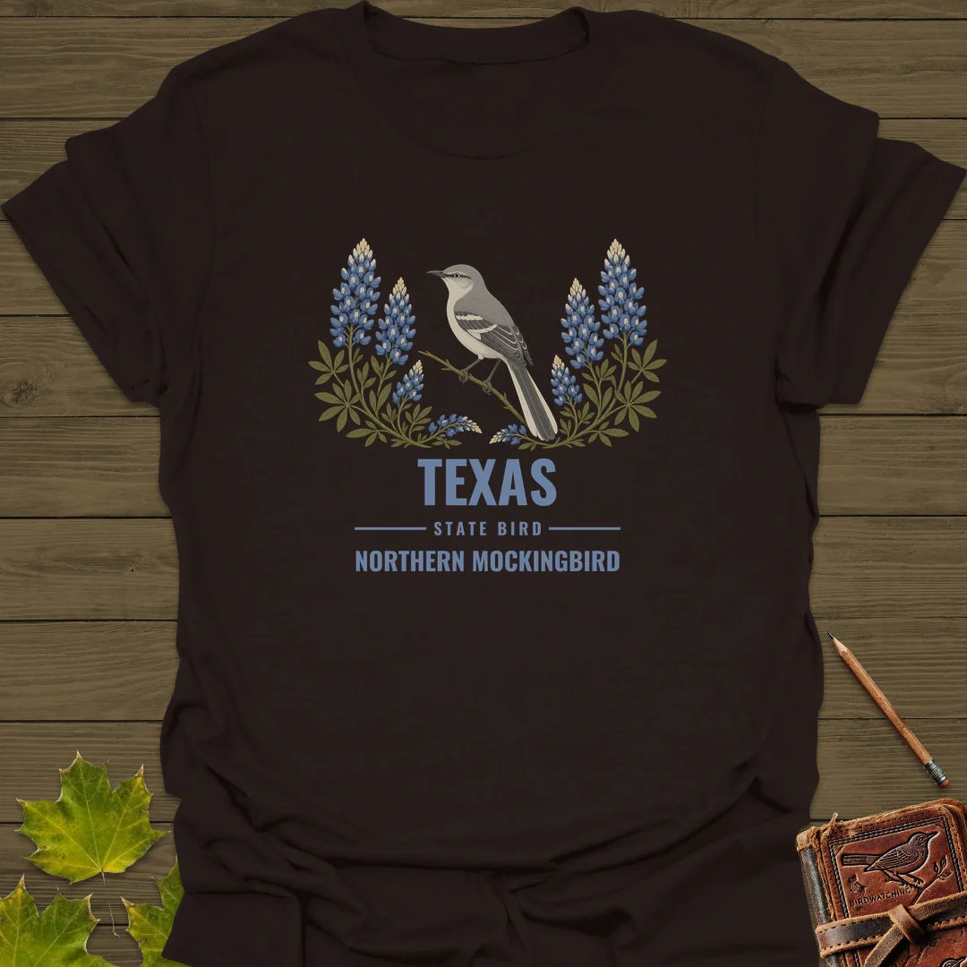 Texas State Bird T-Shirt in Dark Chocolate