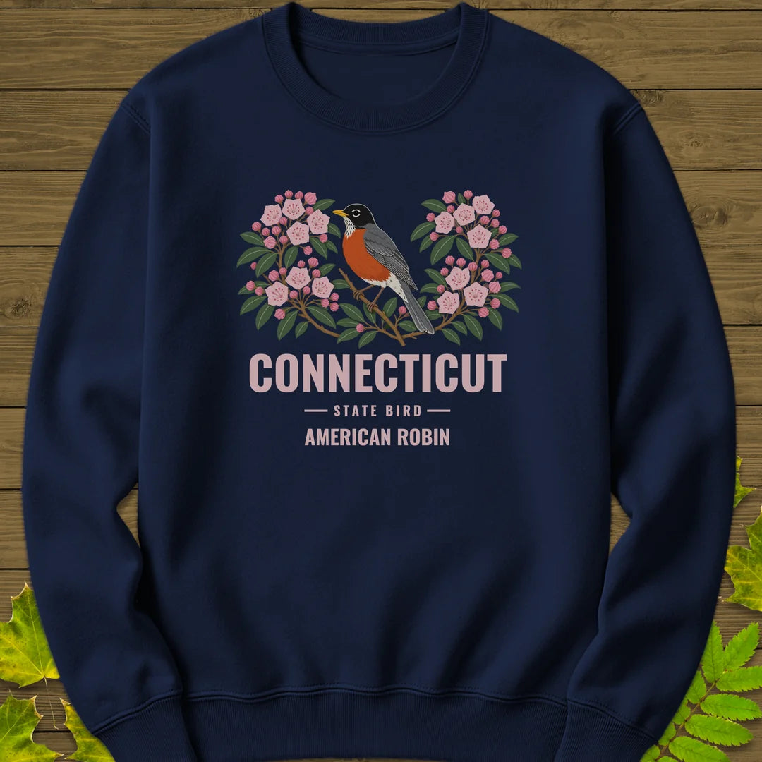 Connecticut State Bird Sweatshirt in Navy