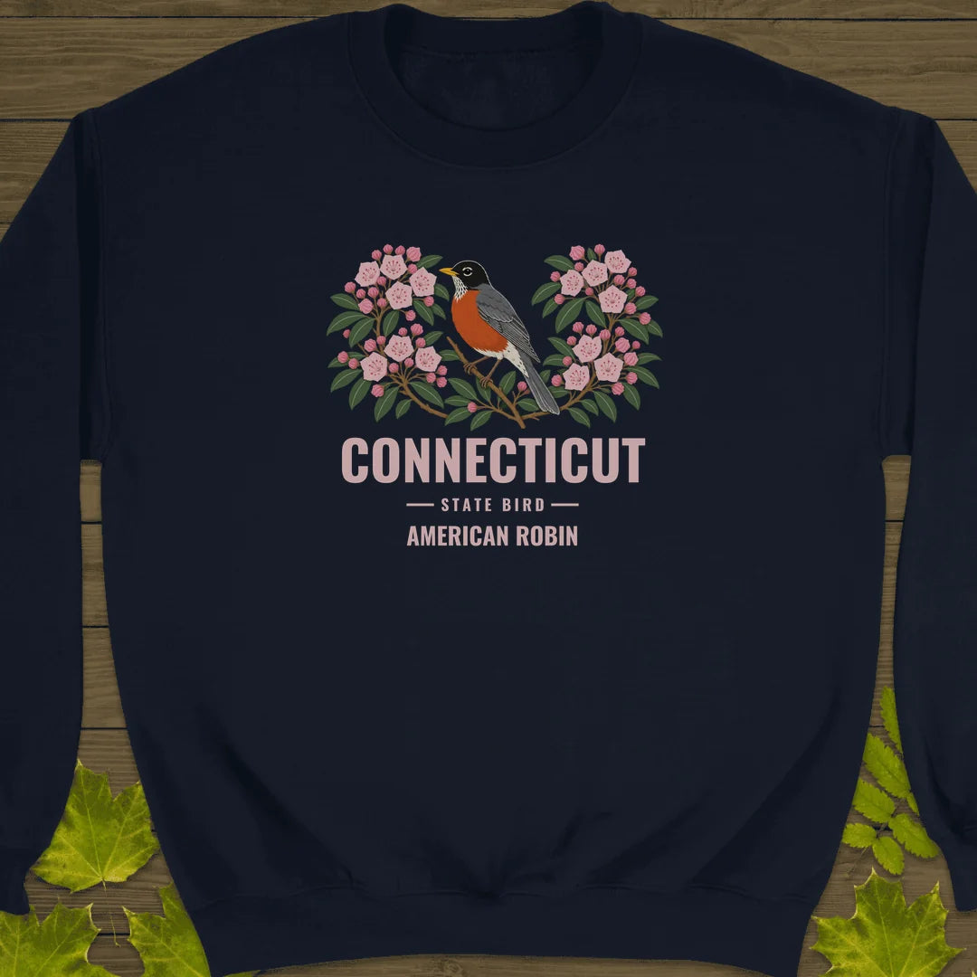 Connecticut State Bird Sweatshirt in Navy