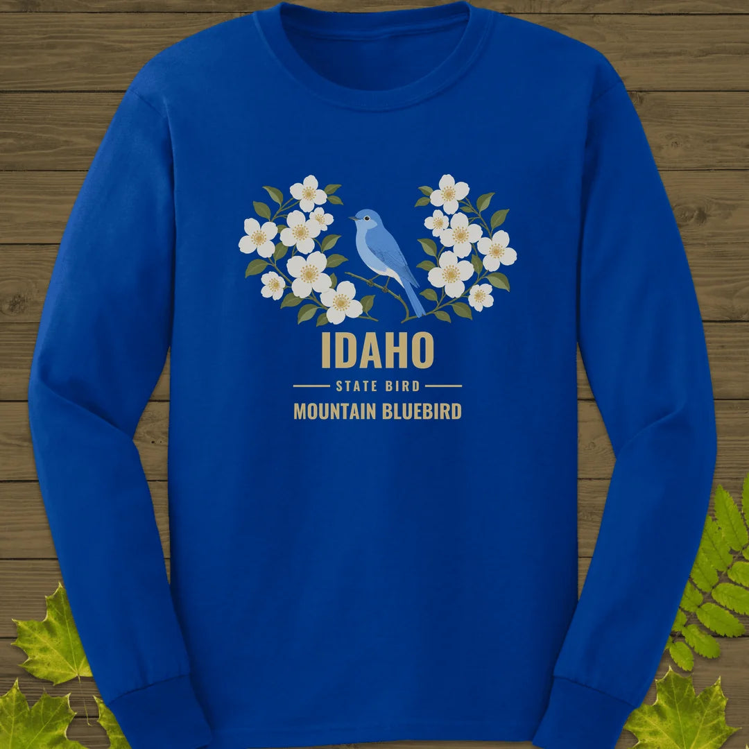 Idaho State Bird Long Sleeve in Royal