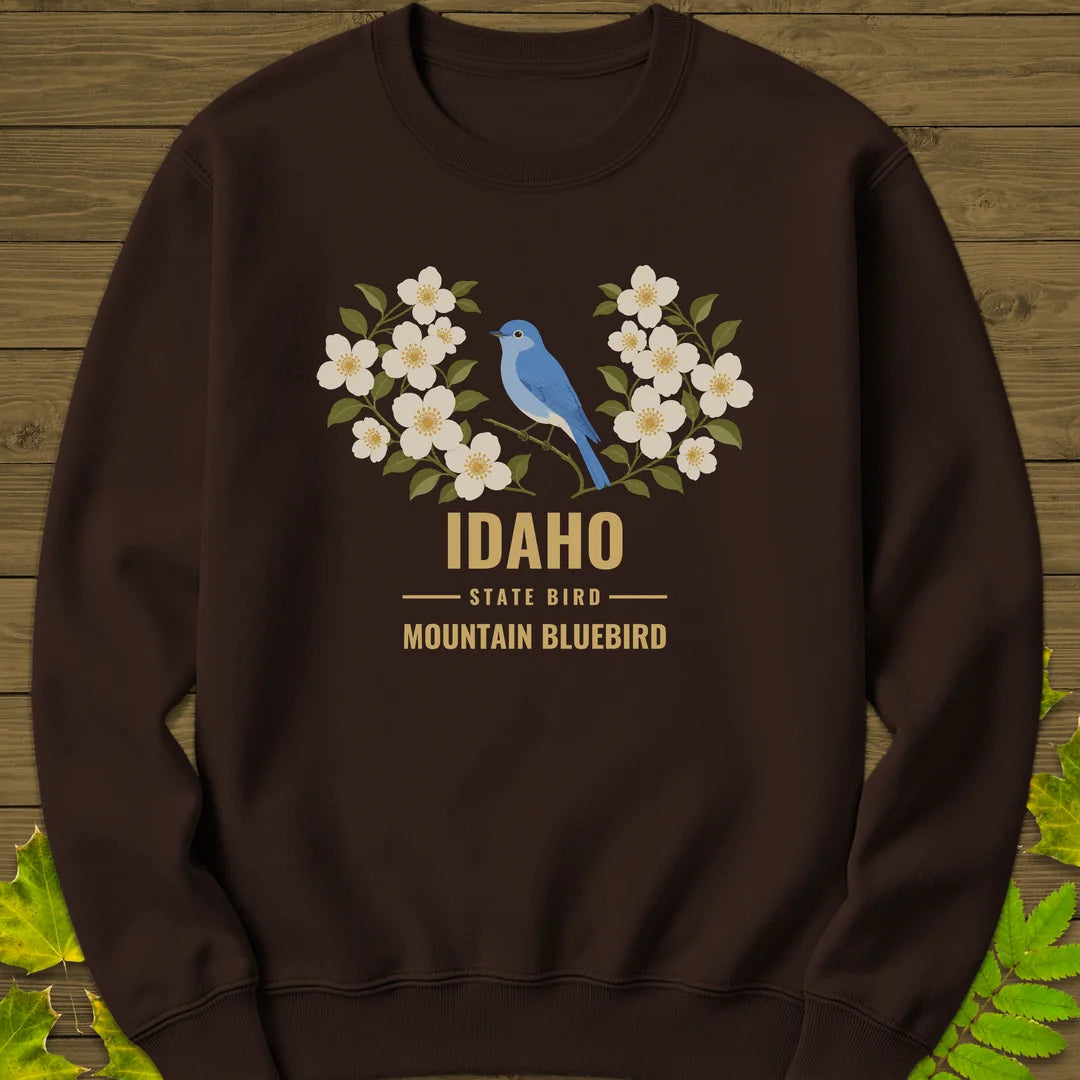 Idaho State Bird Sweatshirt in Dark Chocolate