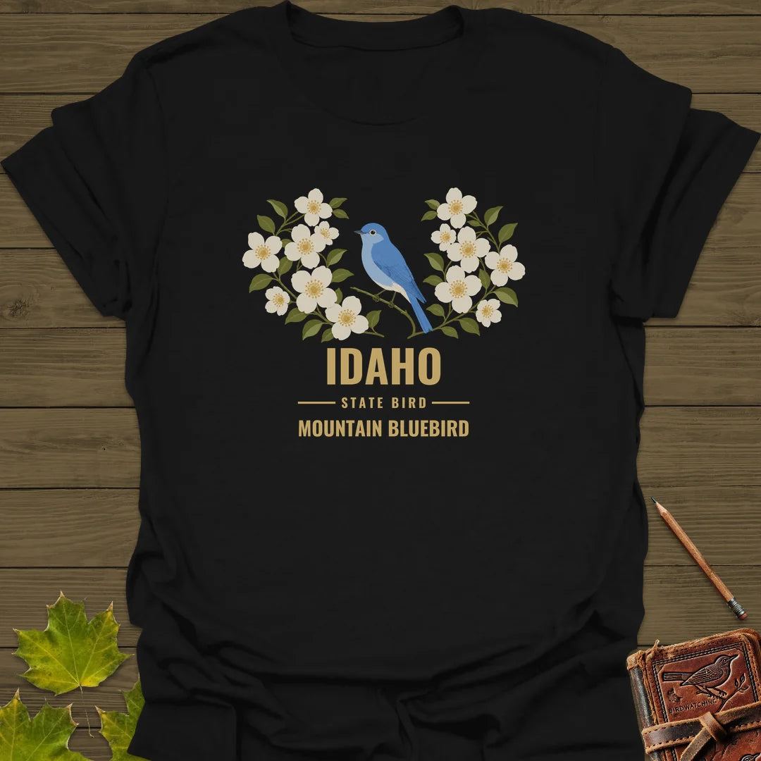 Idaho State Bird T-Shirt in Black