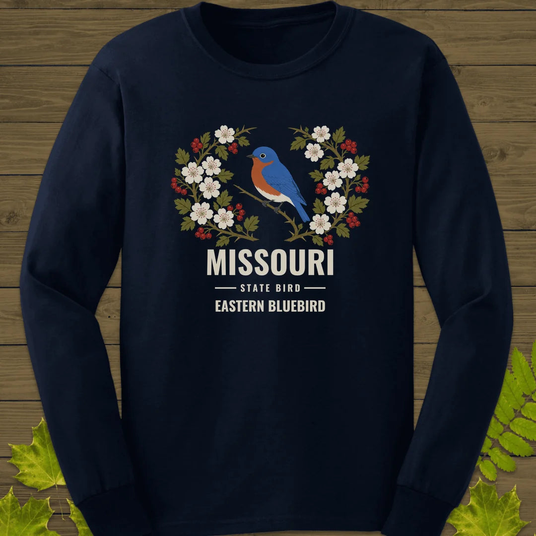 Missouri State Bird Long Sleeve in Navy