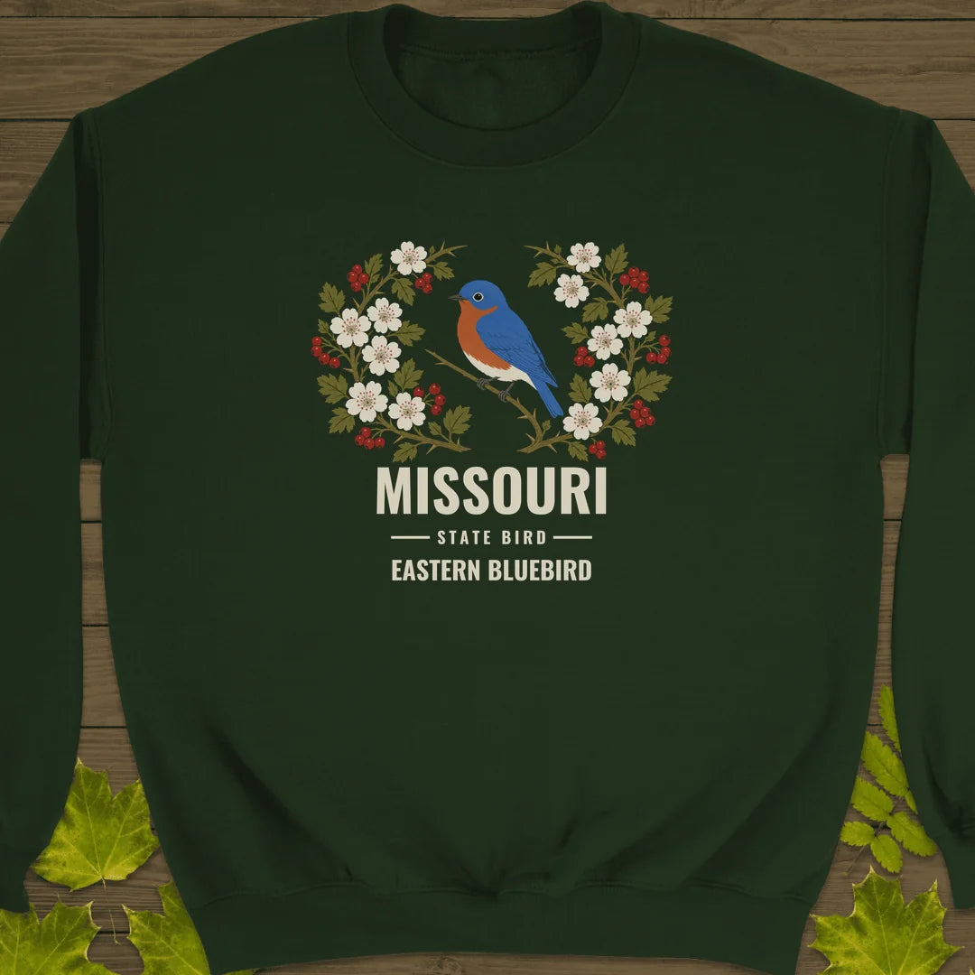 Missouri State Bird Sweatshirt in Forest Green