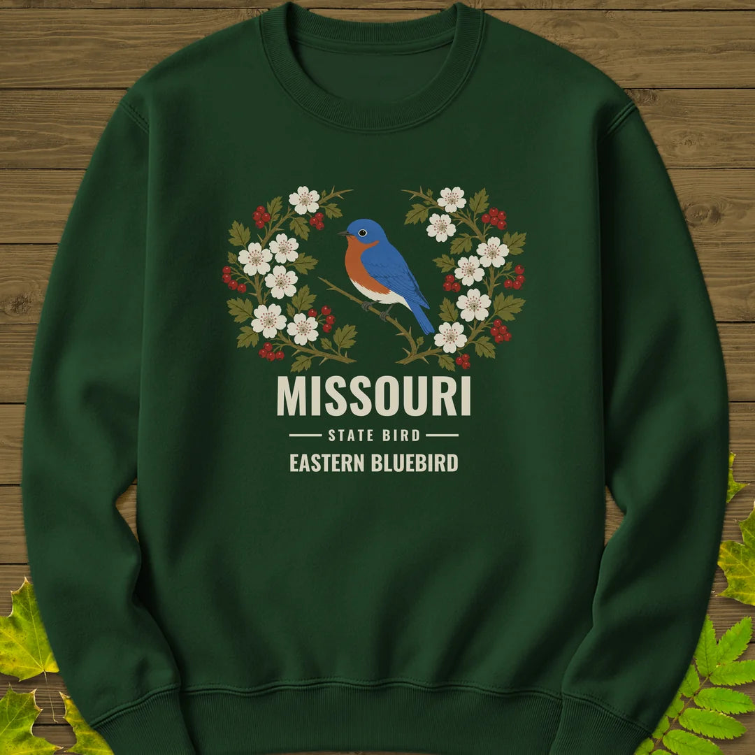 Missouri State Bird Sweatshirt in Forest Green