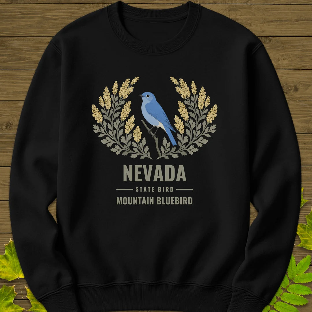 Nevada State Bird Sweatshirt in Black