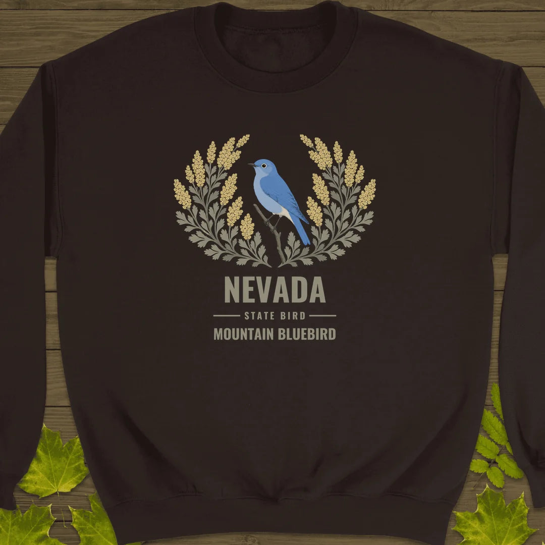 Nevada State Bird Sweatshirt in Dark Chocolate