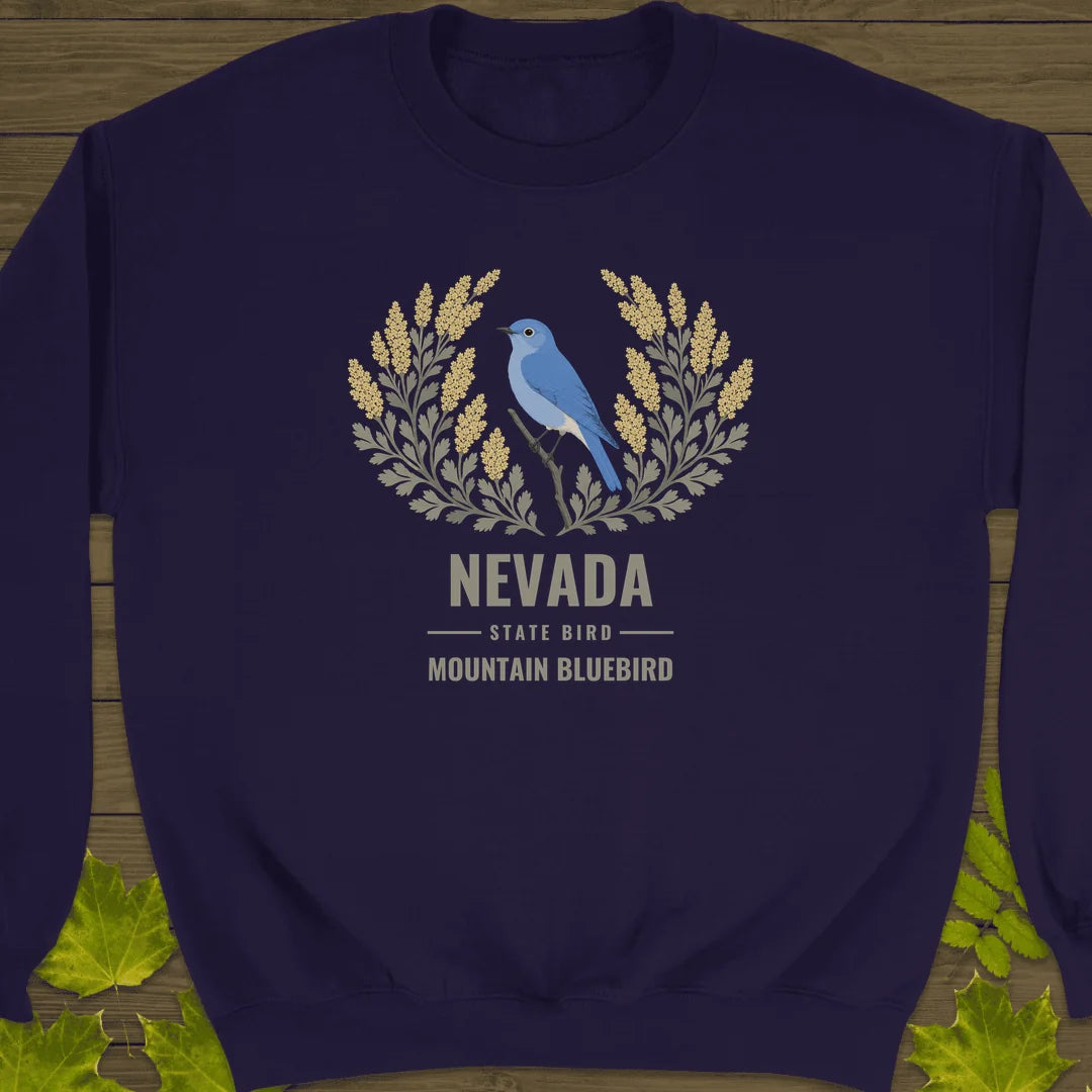 Nevada State Bird Sweatshirt in Purple