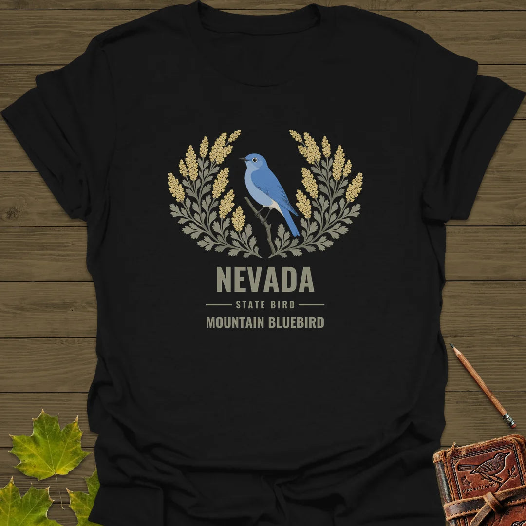Nevada State Bird T-Shirt in Black