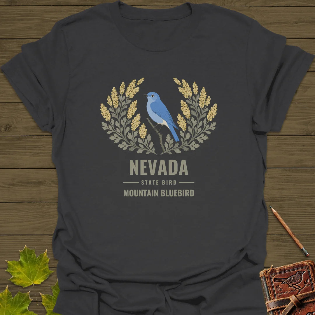 Nevada State Bird T-Shirt in Charcoal