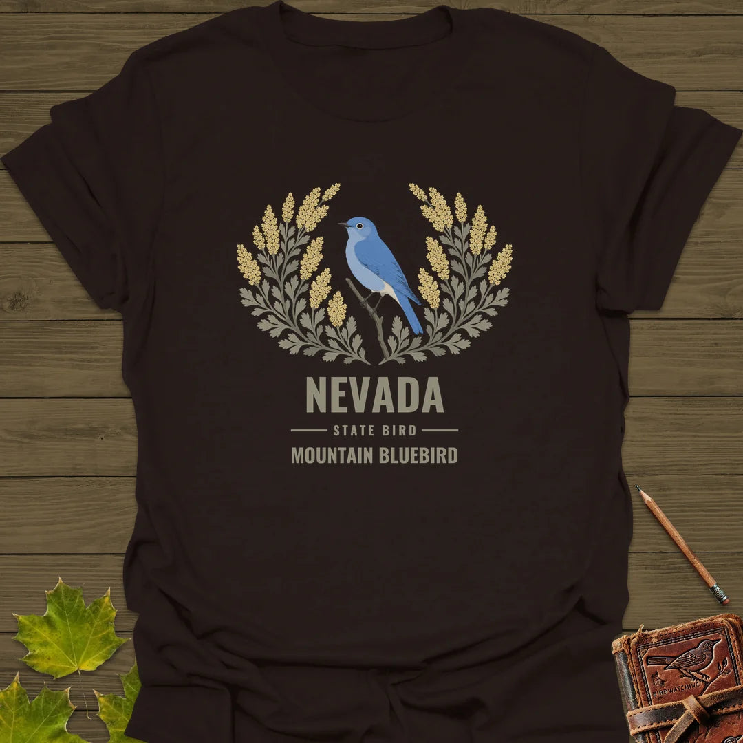 Nevada State Bird T-Shirt in Dark Chocolate