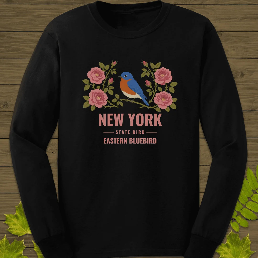 New York State Bird Long Sleeve in Black