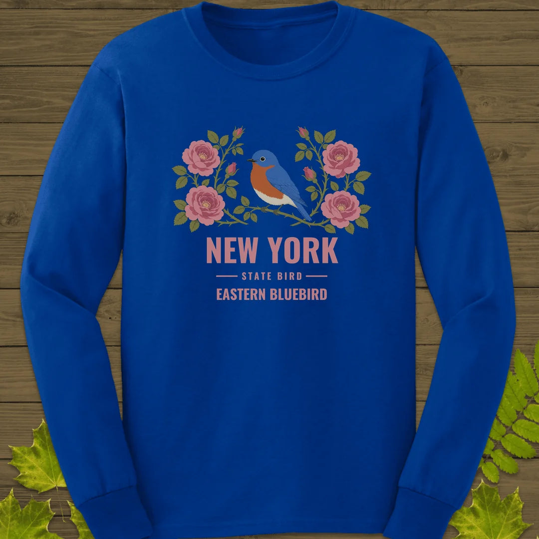 New York State Bird Long Sleeve in Royal