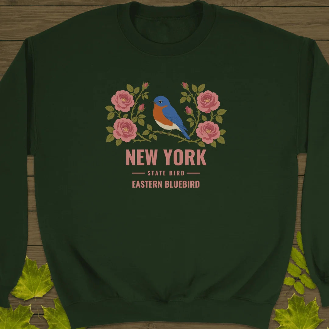 New York State Bird Sweatshirt in Forest Green