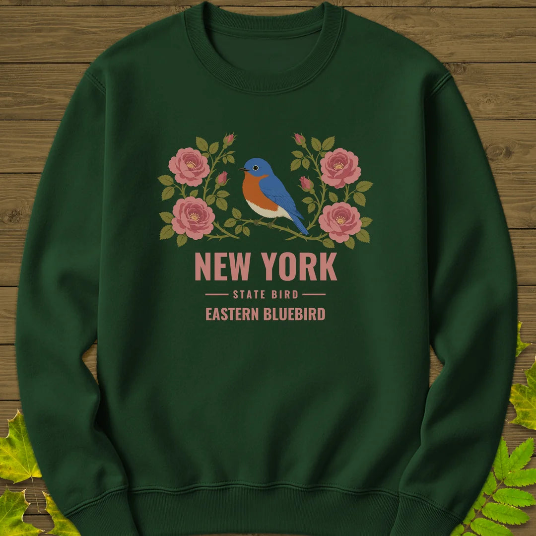 New York State Bird Sweatshirt in Forest Green
