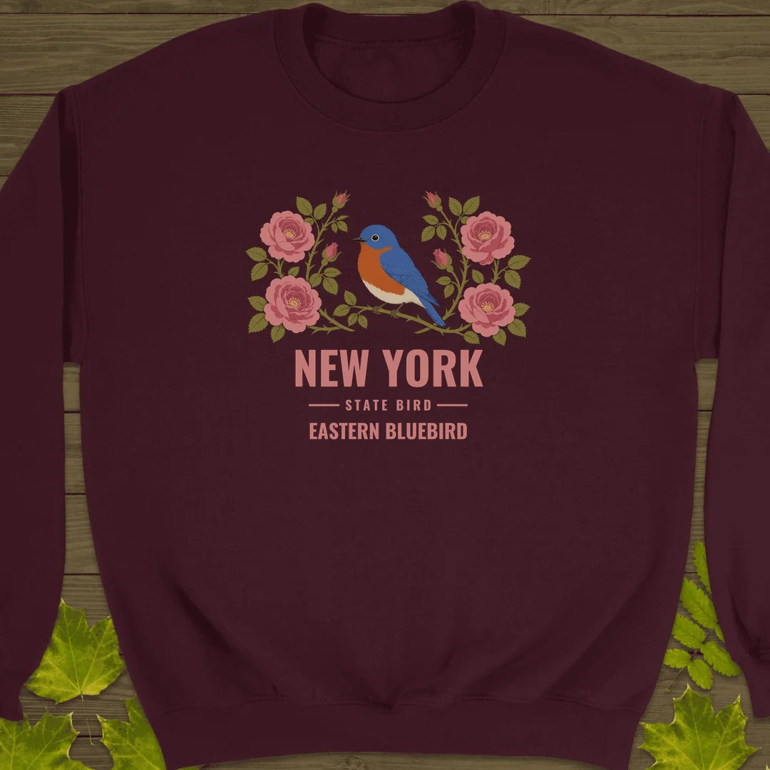 New York State Bird Sweatshirt in Maroon