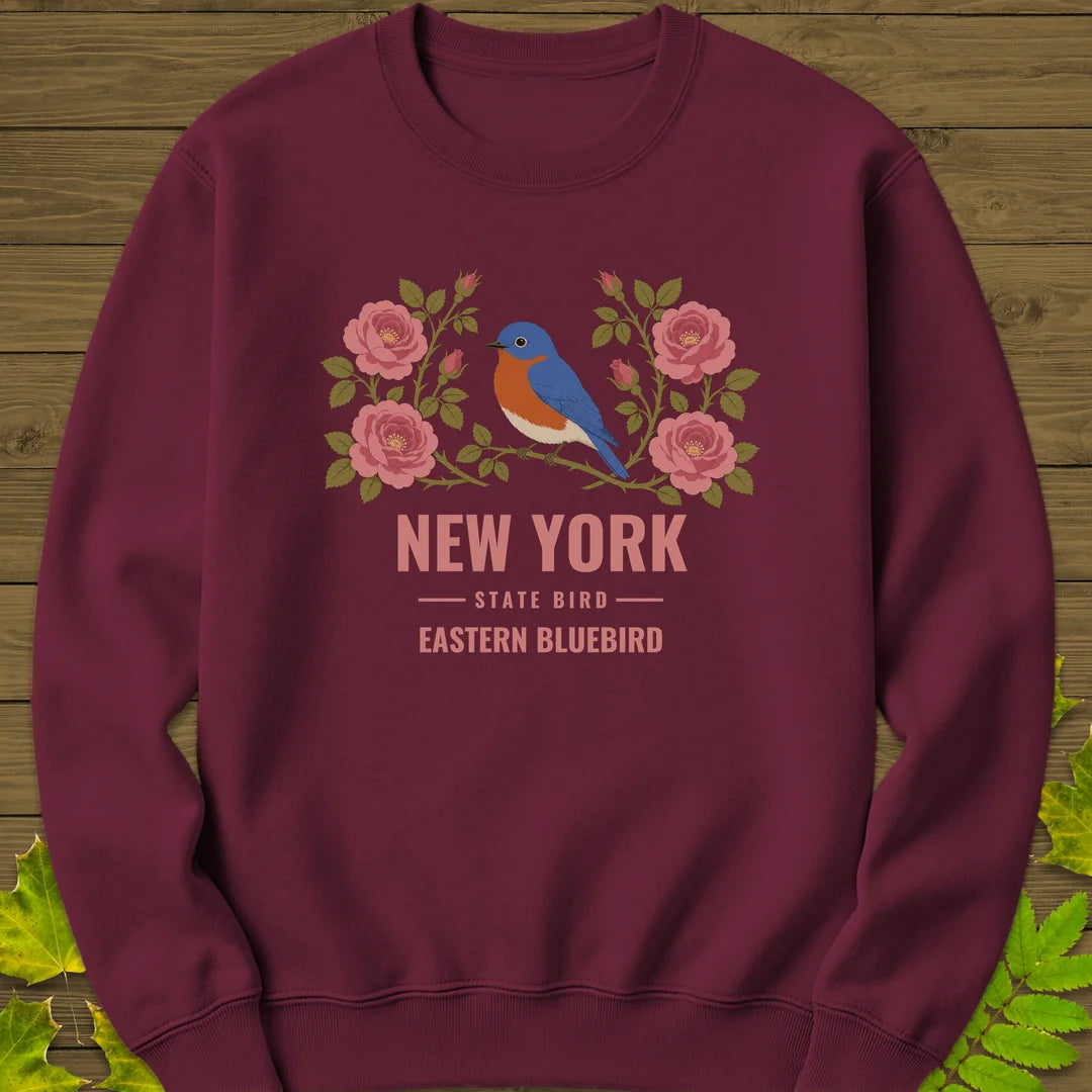 New York State Bird Sweatshirt in Maroon