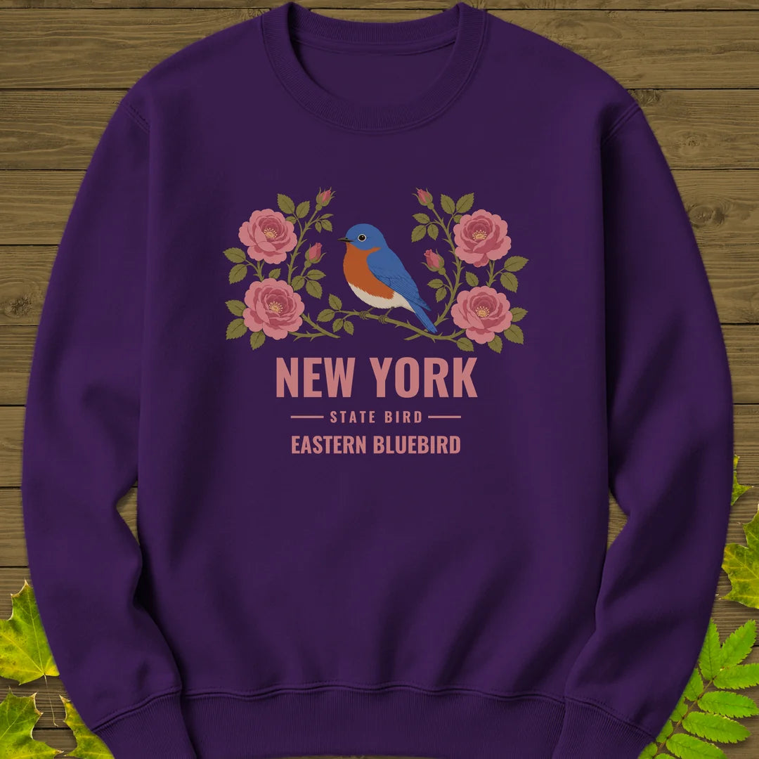 New York State Bird Sweatshirt in Purple