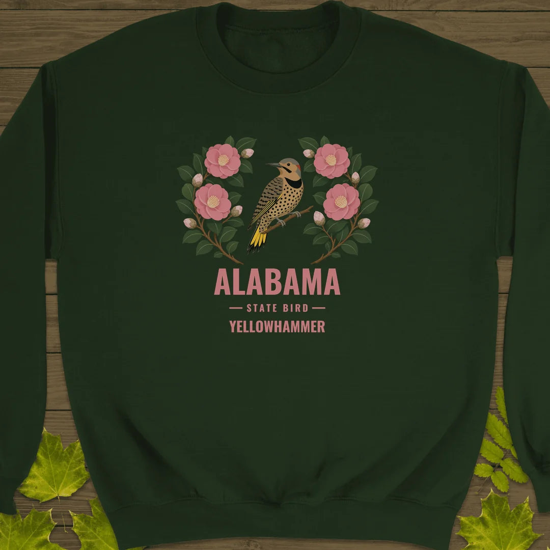 Alabama State Bird Sweatshirt in Forest Green