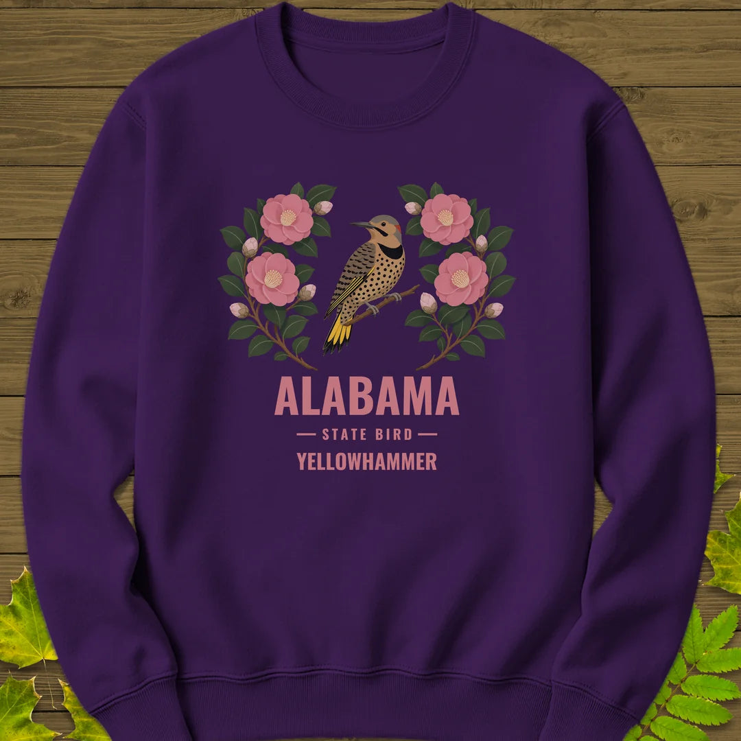 Alabama State Bird Sweatshirt in Purple