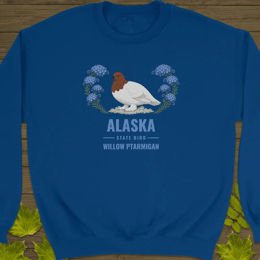 Alaska State Bird Sweatshirt in Royal