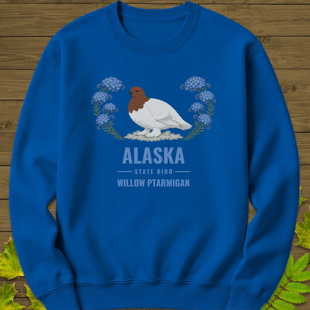 Alaska State Bird Sweatshirt in Royal