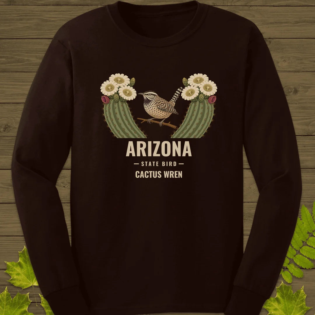 Arizona State Bird Long Sleeve in Dark Chocolate