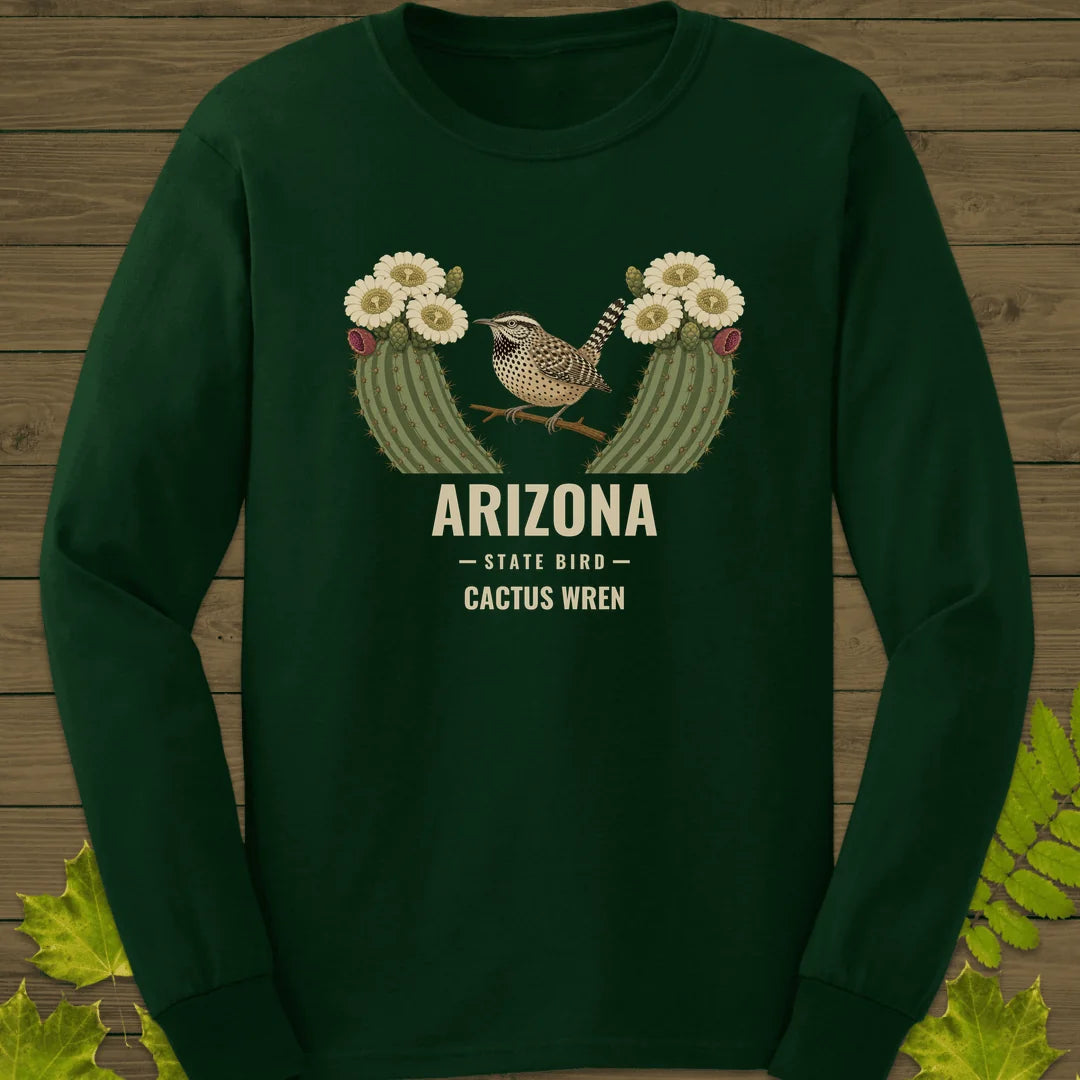 Arizona State Bird Long Sleeve in Forest Green