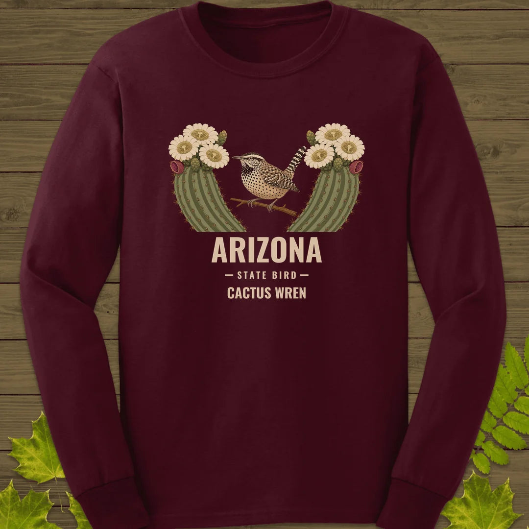 Arizona State Bird Long Sleeve in Maroon