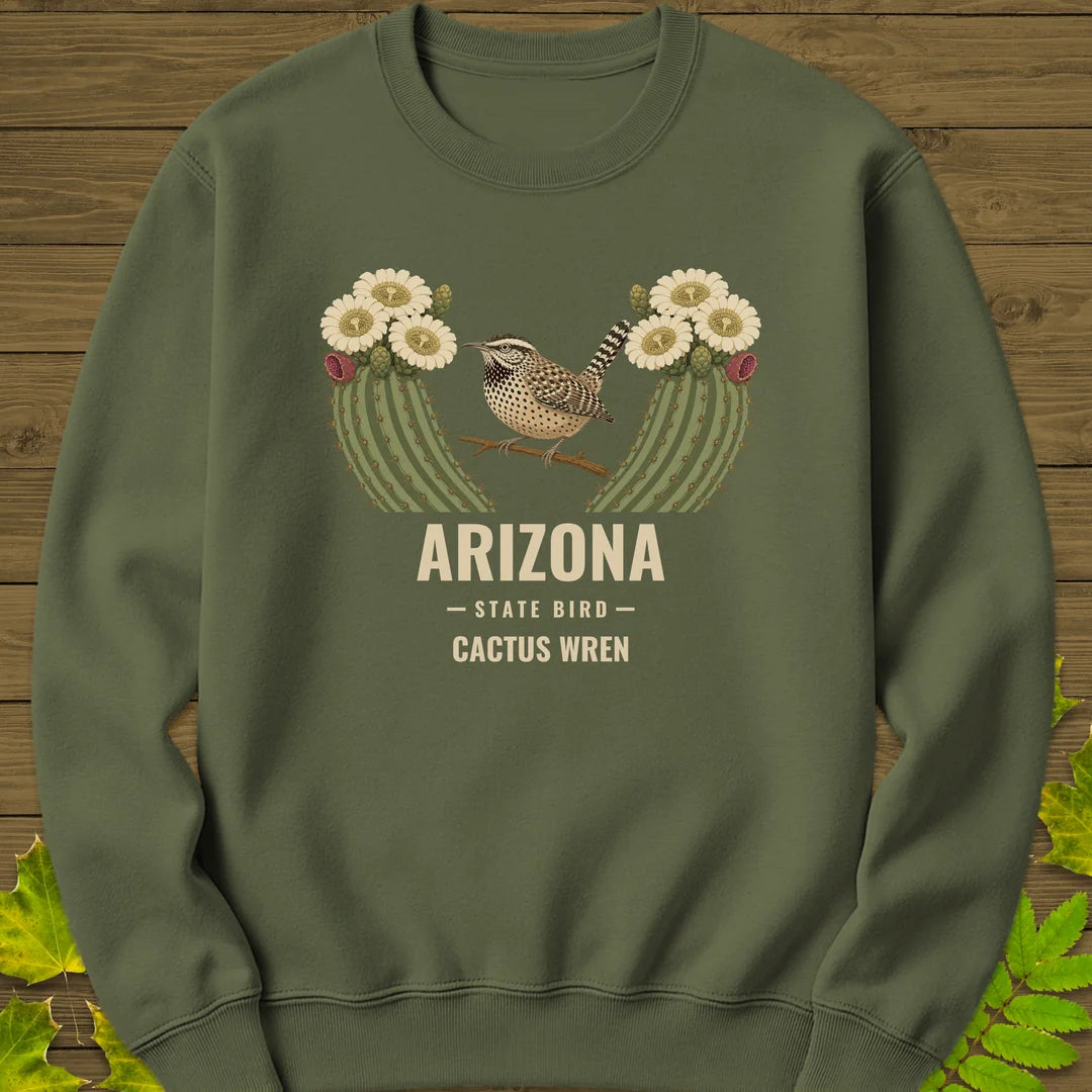 Arizona State Bird Sweatshirt in Military Green