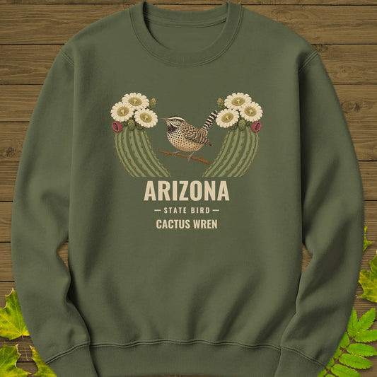 Arizona State Bird Sweatshirt in Military Green