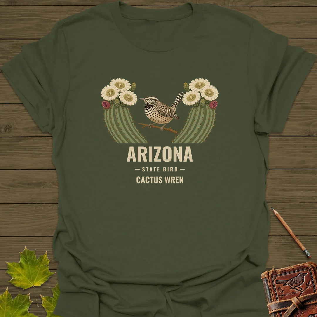 Arizona State Bird T-Shirt in Military Green