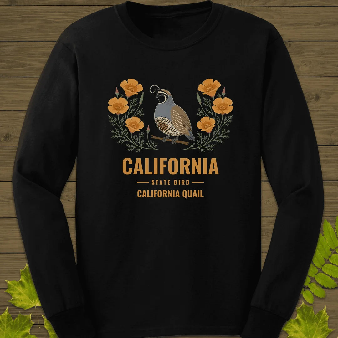 California State Bird Long Sleeve in Black