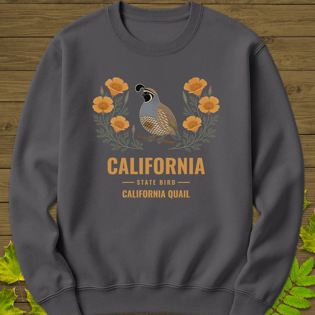 California State Bird Sweatshirt in Charcoal