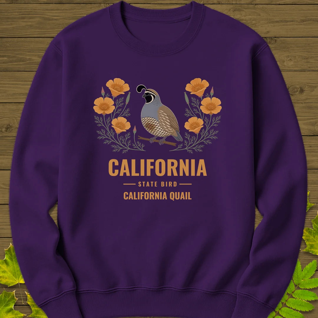 California State Bird Sweatshirt in Purple