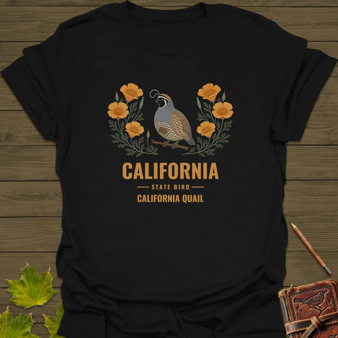 California State Bird T-Shirt in Black