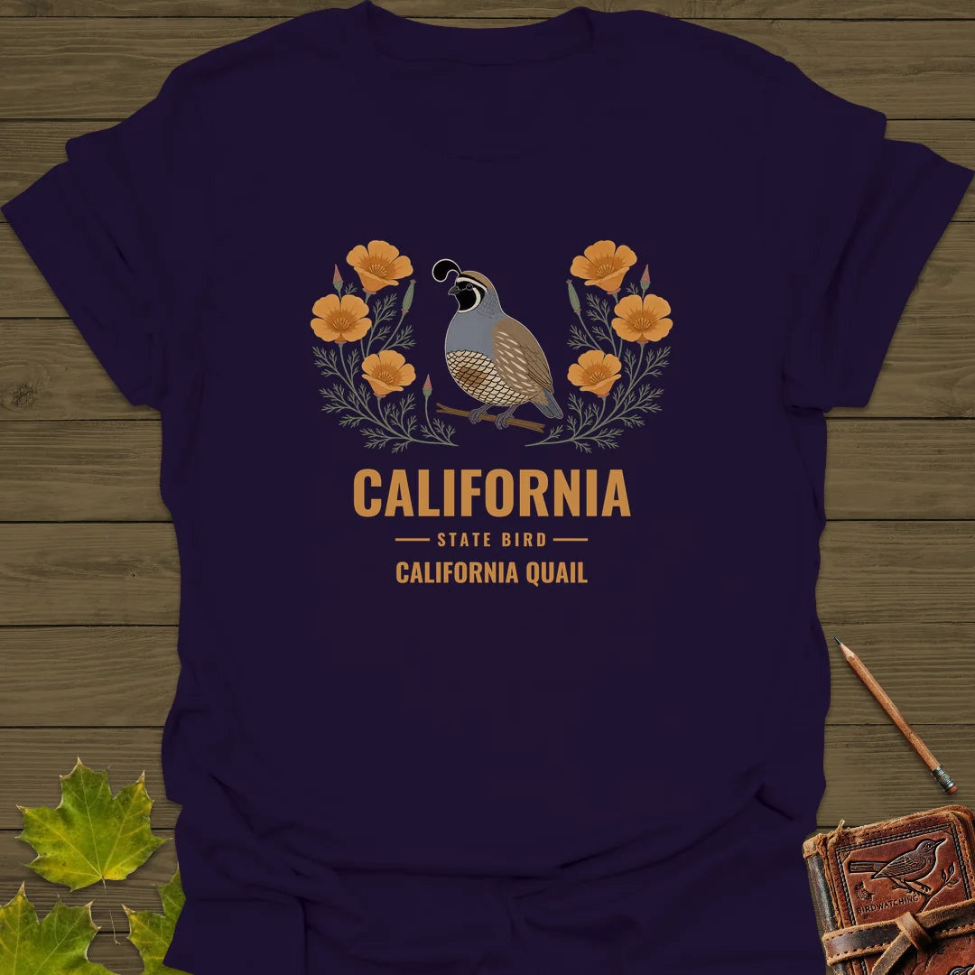 California State Bird T-Shirt in Purple