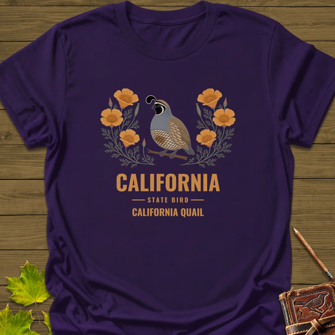 California State Bird T-Shirt in Purple
