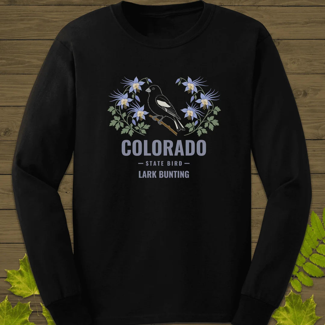 Colorado State Bird Long Sleeve in Black