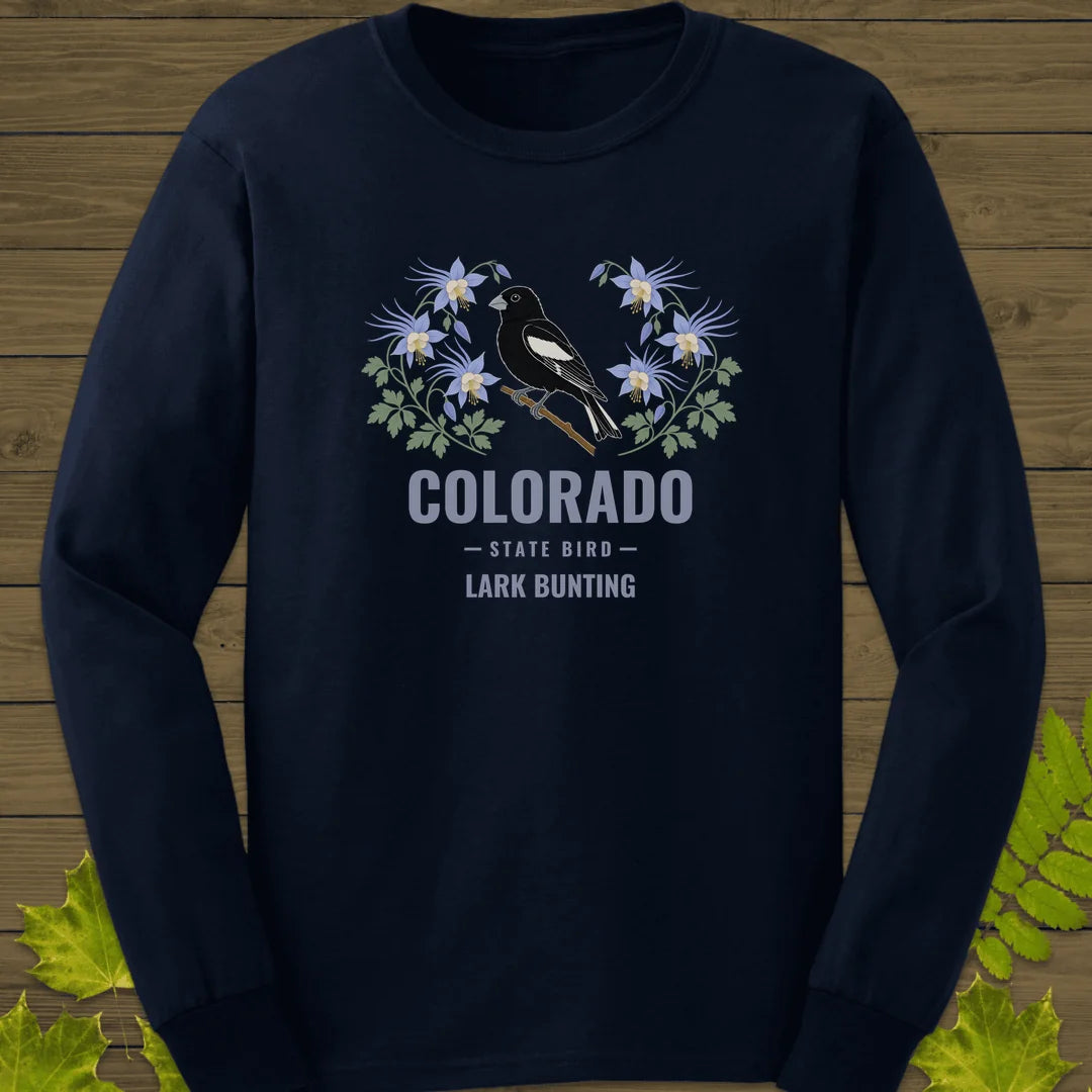 Colorado State Bird Long Sleeve in Navy